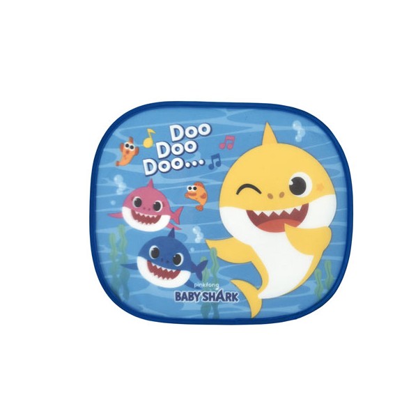 SET 2 VISERAS DE SOL COCHE INCLUYE BABY SHARK LAMINA PARA COLOREAR 44X36CM