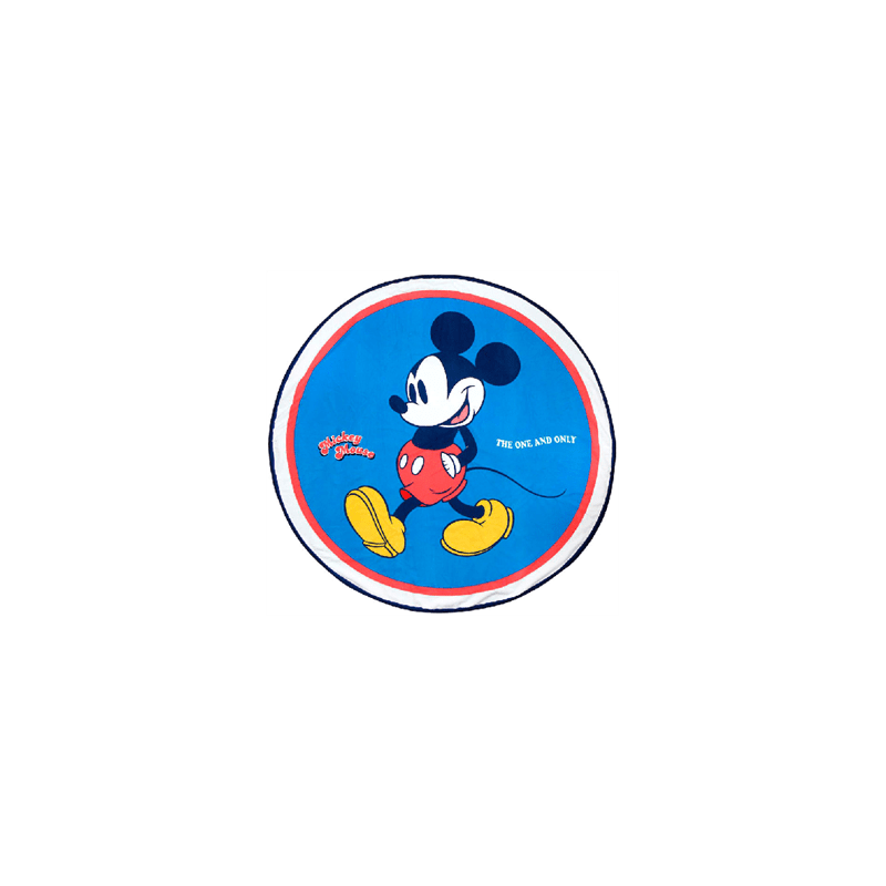 Toalla Redonda Mickey Disney Microfibra 130cm.