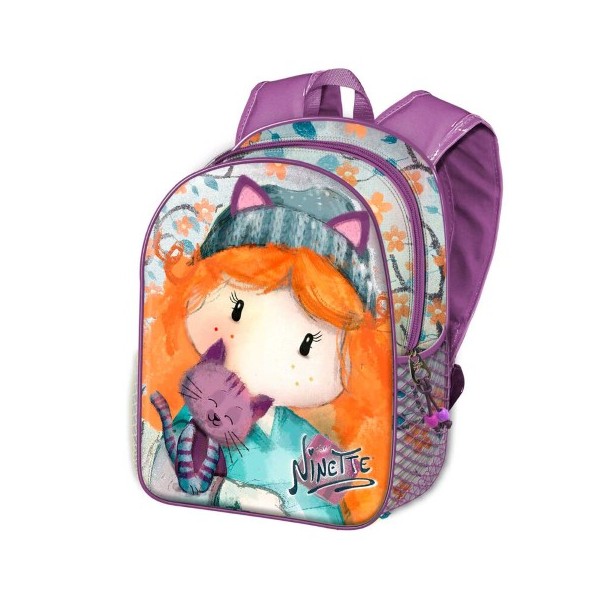 Mochila 3D Ninette Forever 31x27x11cm.