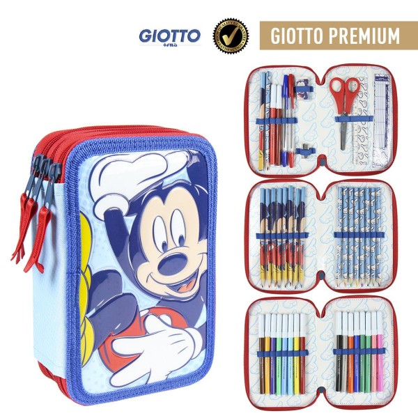 Plumier Giotto Mickey Disney Triple 12,5x19,5x6,5cm.