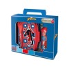 Set Sandwichera cubiertos + botella aluminio Spiderman