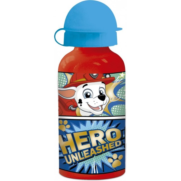 Botella Aluminio Patrulla Canina Paw Patrol 400ml.