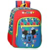 Mochila Infantil Mickey Disney Adaptable 27x38x11cm.