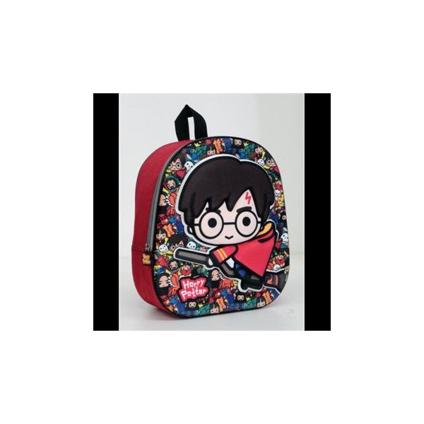 MOCHILA MEDIANA 3D HARRY POTTER 29X24X8CM.