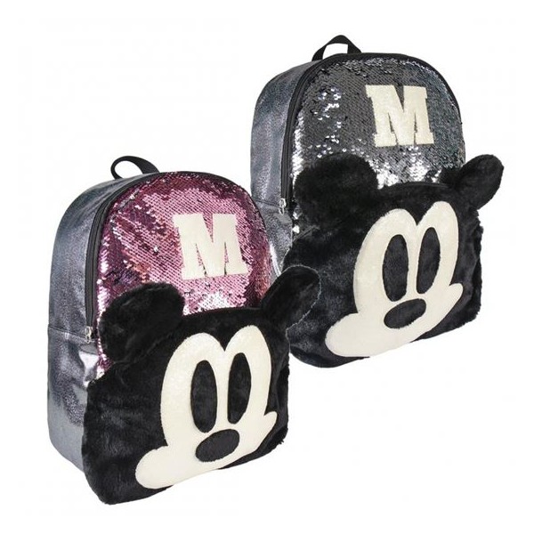 Mochila C/Lentejuelas Mickey Disney 31x40x12cm.