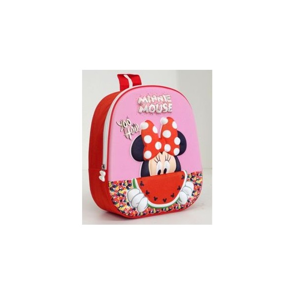 Mochila 3D Minnie Disney 24x29x9.5cm.