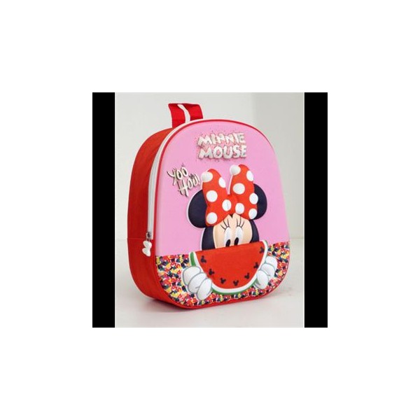 Mochila 3D Minnie Disney 24x29x9.5cm.