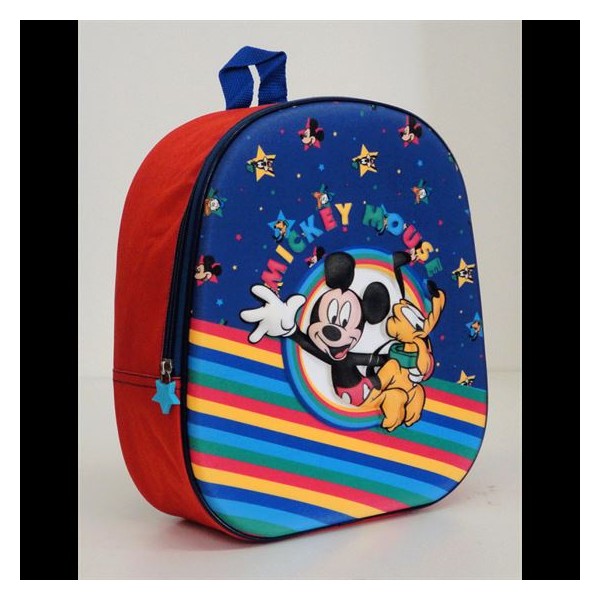 Mochila 3D Mickey Disney 24x29x9.5cm.