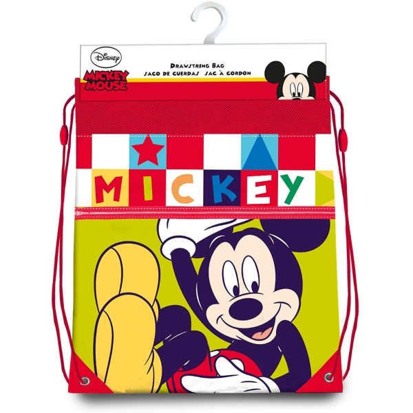 Saco Mochila Mickey Disney 40x30cm.