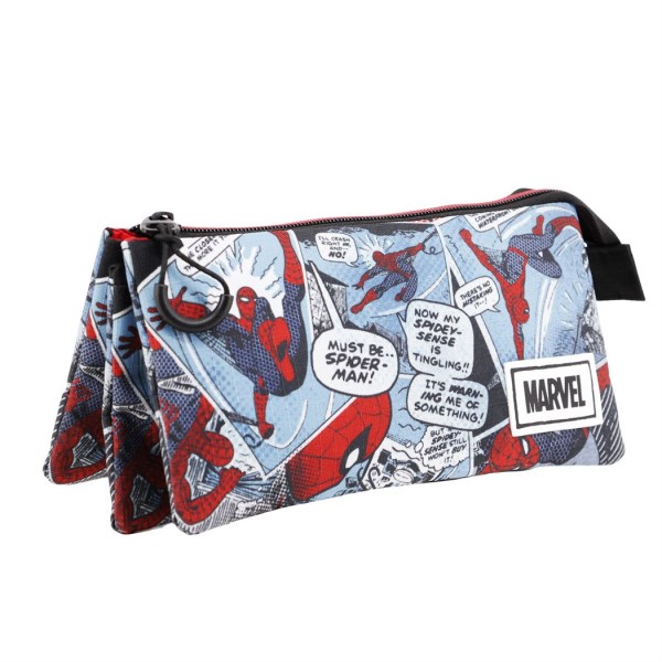 Portatodo Triple Spiderman Marvel 11x23.5x5cm.