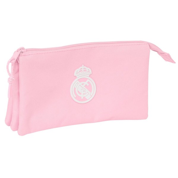 Portatodo Triple Real Madrid Chica Rosa 22X3X12Cm