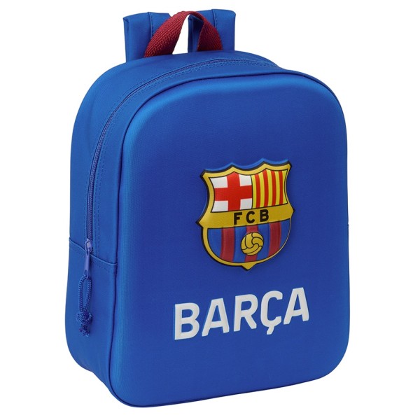 Mochila Guarderia 3D Bolsillo Red F.C.Barcelona 22X10X27Cm