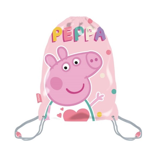 Saco Mochila Peppa Pig 33x44cm.