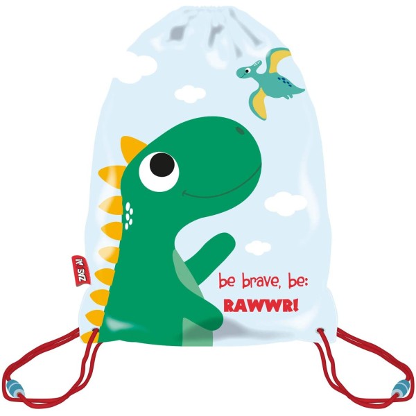 Saco Mochila Dino 33x44cm.