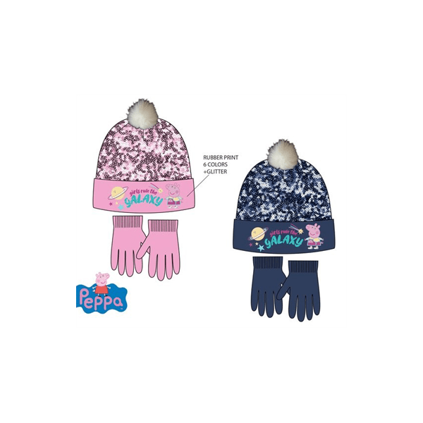 Set Guantes Gorro Peppa Pig