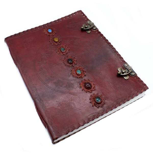 Huge 7 Chakra Leather Book