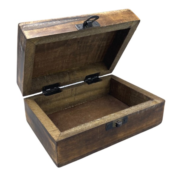 Caja Mediana de Cerámica Esmaltada - 15x10x6cm - Hormigón