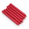 Bulk Solid Colour Dinner Candles - Rustic Red - Pack of 10