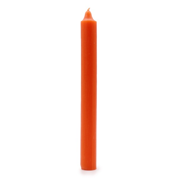 Velas a Granel de Color Sólido - Naranja Rústico - Paquete de 10