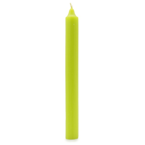 Velas a granel de color sólido - Verde lima rústico - Paquete de 10