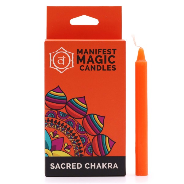 Velas Mágicas Manifest (pack de 12) - Naranja - Chakra Sagrado