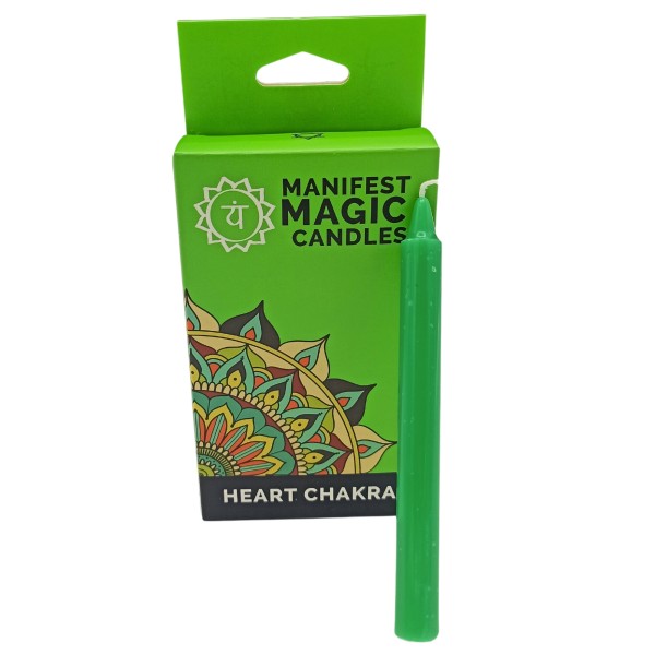 Velas Mágicas Manifest (pack de 12) - Verde - Chakra Corazón