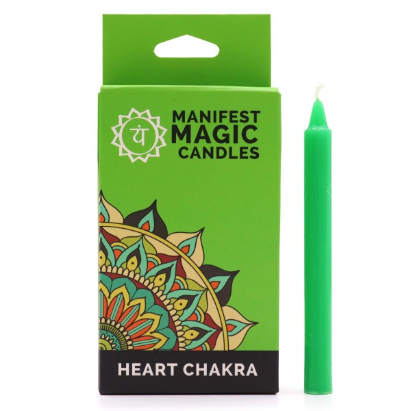 Velas Mágicas Manifest (pack de 12) - Verde - Chakra Corazón