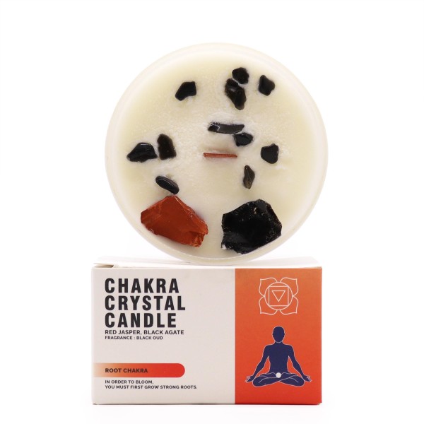 Velas de Cristal de Chakra - Chakra Raíz