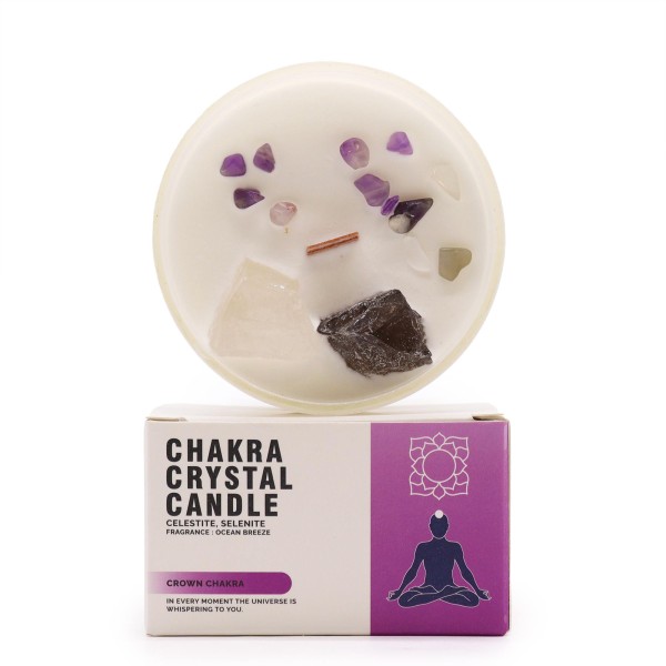 Velas de Cristal de Chakra - Chakra de la Corona