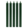 Juego de Velas de Mesa de Color Sólido - Pack de 21 - Verde Acebo Rústico