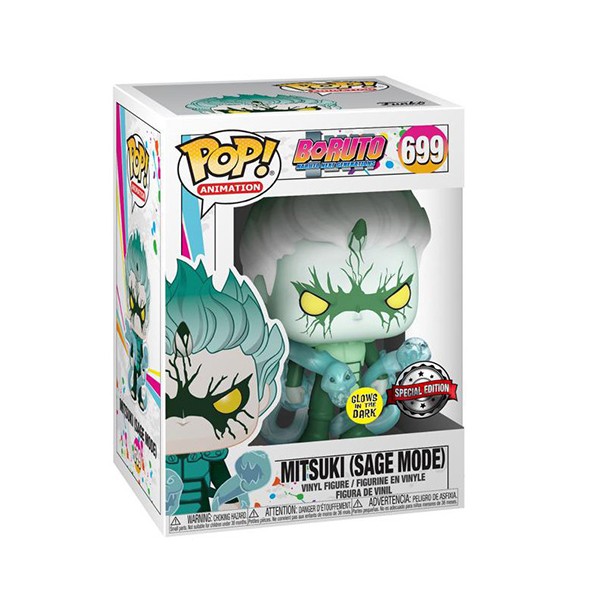 Funko pop animacion boruto mitsuki sage mode brillo en la oscuridad glow in the dark exclusivo dynos 46079