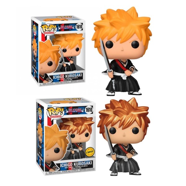 Funko pop animacion bleach ichigo con opcion chase metalica 75508