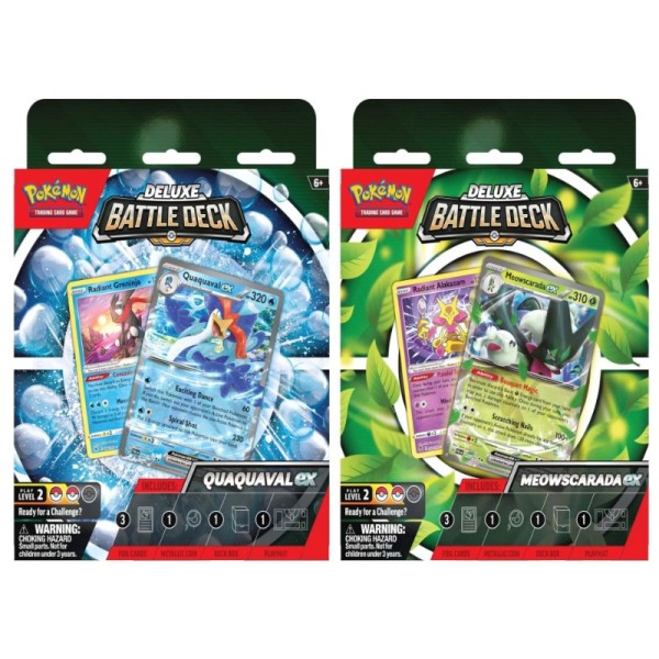 Juego de cartas pokemon tcg mid battle deck 2023 español 1 unidad aleatoria