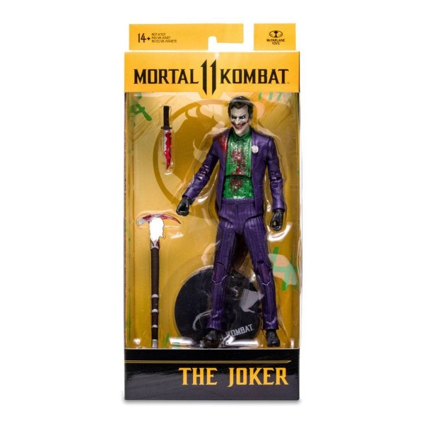 Figura mcfarlane toys mortal kombat 11 the joker - bloody