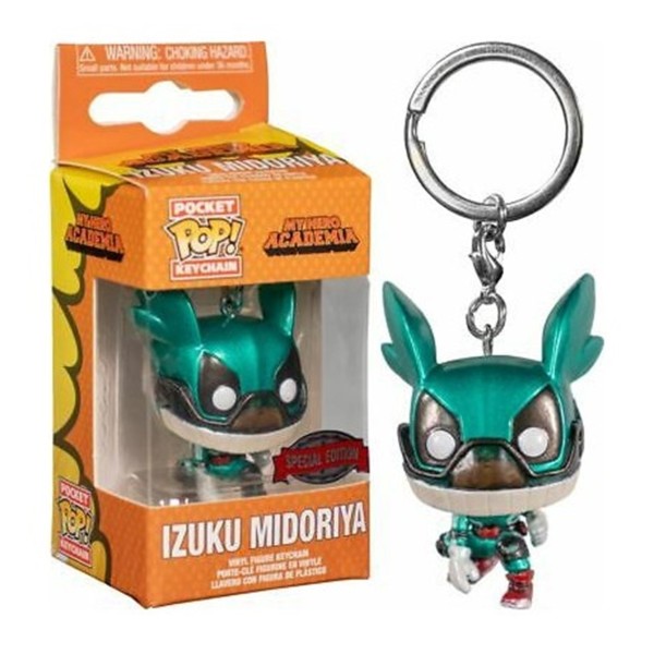 Funko pop keychain llavero my hero academia izuku midoriya efecto metalico edicion especial 46082