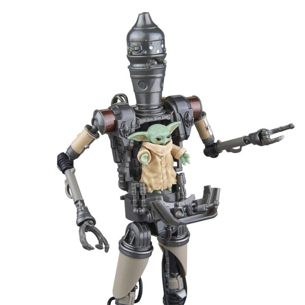 Figura hasbro star wars: the mandalorian the black series ig - 12 & grogu