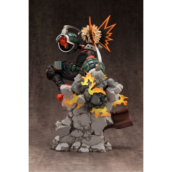 Figura kotobukiya my hero academia artfxj katsuki bakugo ver 2 bonus edition pvc escala 1 - 8 26 cm