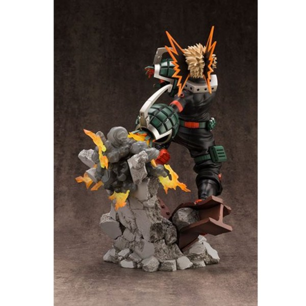 Figura kotobukiya my hero academia artfxj katsuki bakugo ver 2 bonus edition pvc escala 1 - 8 26 cm