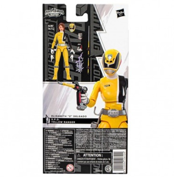 Figura hasbro power rangers lightning collection yellow ranger