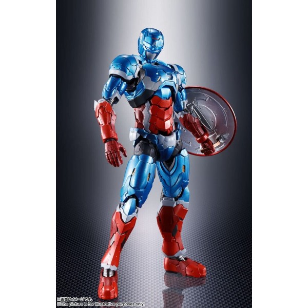 Figura tamashii nations marvel tech on avengers sh figuarts capitan america