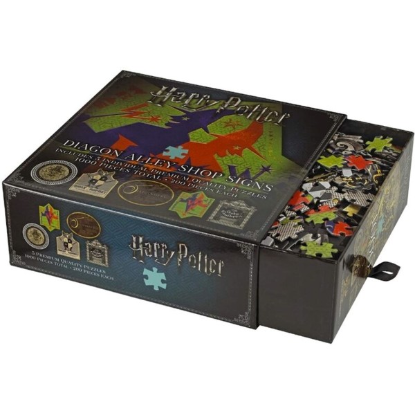 Puzzle the noble collection harry potter callejon diagon simbolos & logos tiendas 1000 piezas