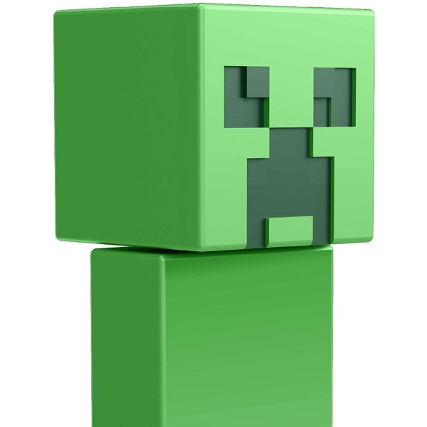 Figura mattel minecraft creeper con accesorios portal