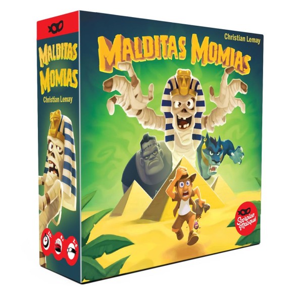 Juego de mesa malditas momias pegi 8