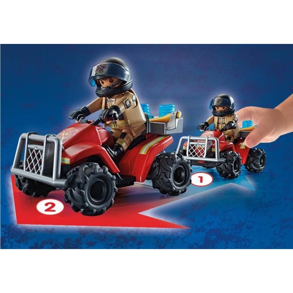 Playmobil bomberos - speed quad