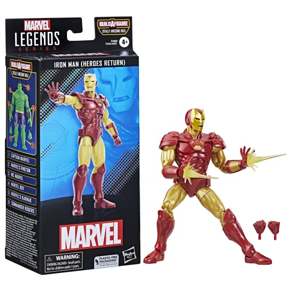 Figura hasbro marvel legends iron man (heroes return)