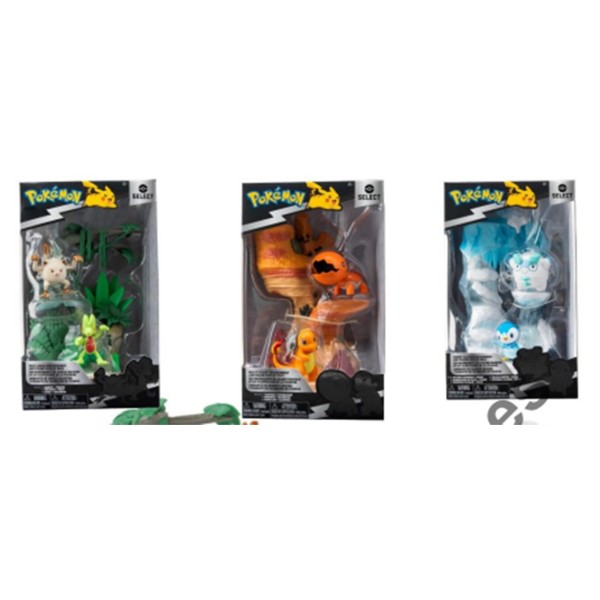 Pack pokemon mini mundos + 2 figuras mundos aleatorios