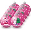 PACK DE 10 BOLAS NAVIDAD DE 6CM EN CAJA PEPPA PIG