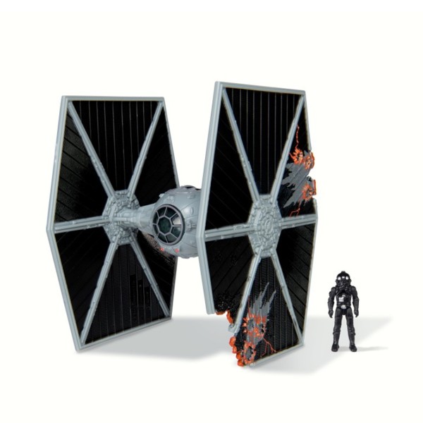 Figura jazzwares nave 8cm tie fighter y figura