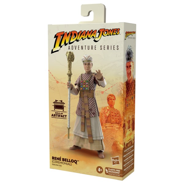 Figura hasbro indian jones adventure series - rené belloq (ceremonial)