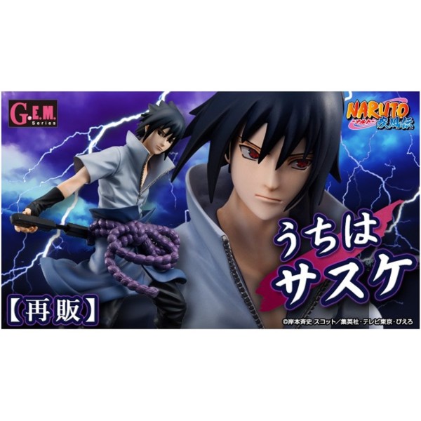 Figura megahouse naruto shippuden sasuke uchiha g.e.m.